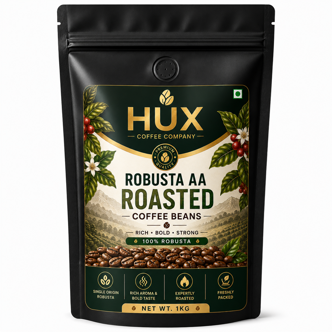 Robusta AA Roasted Coffee Beans – Premium HORECA Coffee Beans | HUX Coffee Company | HUX Mandi